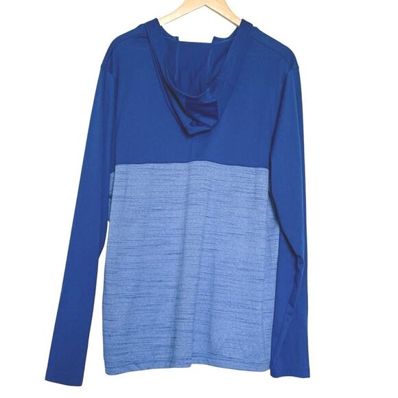 Under Armour Men's HeatGear Tech 1/4 Zip Lightweight Hoodie Royal Blue Size XL - Picture 2 of 7